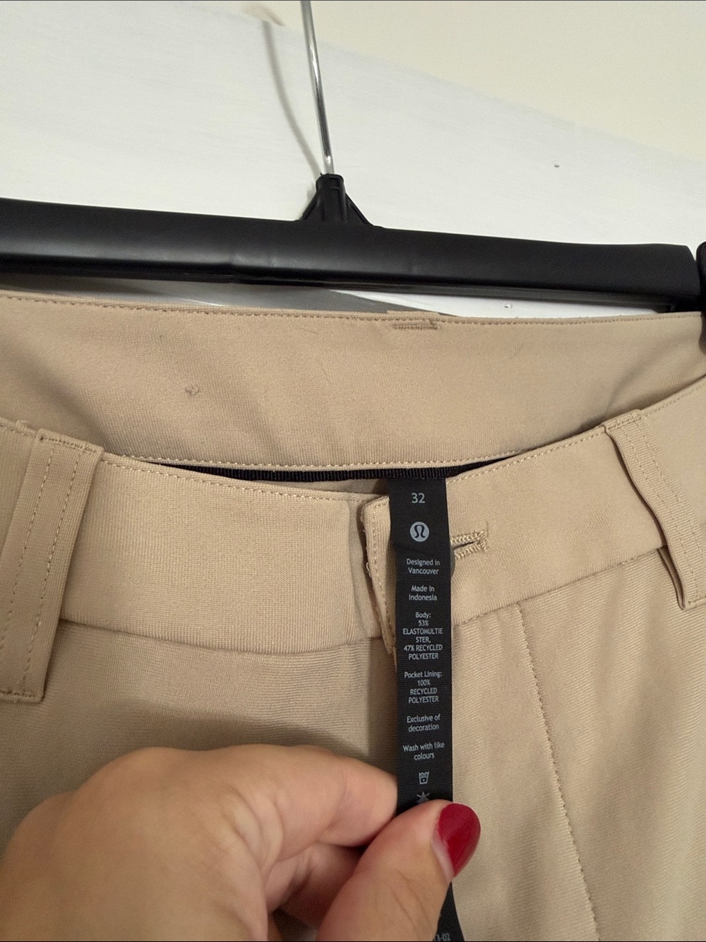 NWOT lululemon athletica Men's ABC 5 Pocket Pant in Khaki *Warpstreme 32x30 - Picture 3 of 4